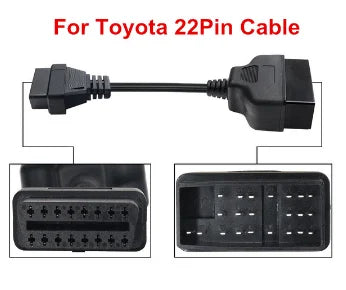 Toyota 22-Pin to OBD2 16-Pin Diagnostic Adapter Cable Diagnostic Adapter Cable Oasis Select for Toyata 22 pin