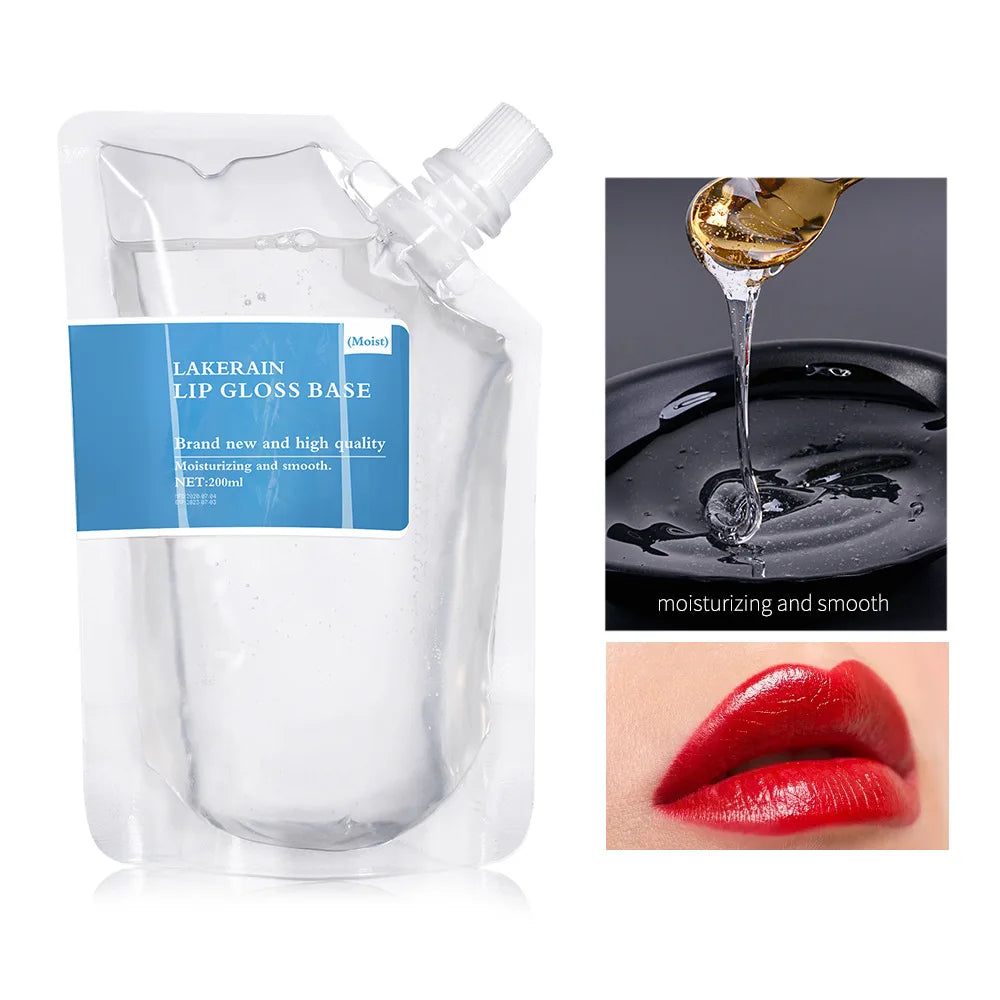 DIY Clear Lip Gloss Base Gel 200ml – Vegan & Non-Stick
