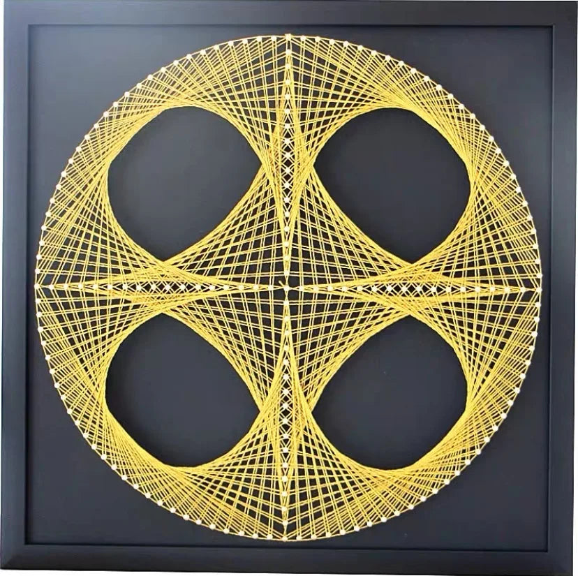 Geometry nail winding painting DIY material package wool winding painting hand decorative yarn string silk gift Oasis Select Non finished product