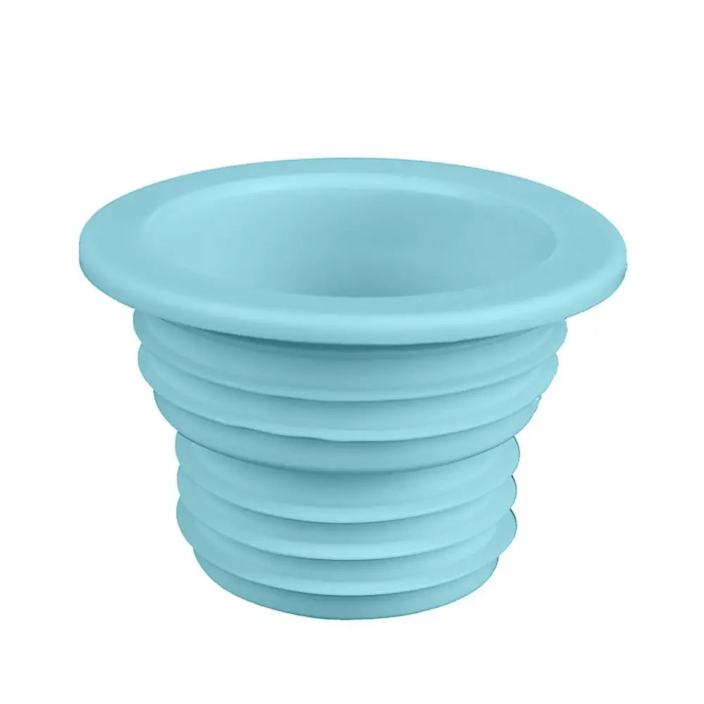 PP Insect Proof Anti-odor Sealing Cover Sewer Pipe Seal Ring Washing Machine Pipe Connector Floor Drain Plug Kitchen Bathroom Oasis Select Light Blue