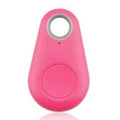 Mini Fashion Smart Dog Pets Bluetooth 4.0 GPS Tracker Anti-lost Alarm Tag Wireless Child Bag Wallet Key Finder Locator Oasis Select pink with battery