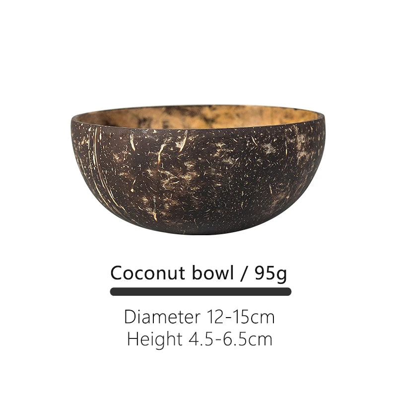 Natural Coconut Shell Bowl – Eco-Friendly Fruit & Salad Bowl Coconut Shell Bowl Oasis Select