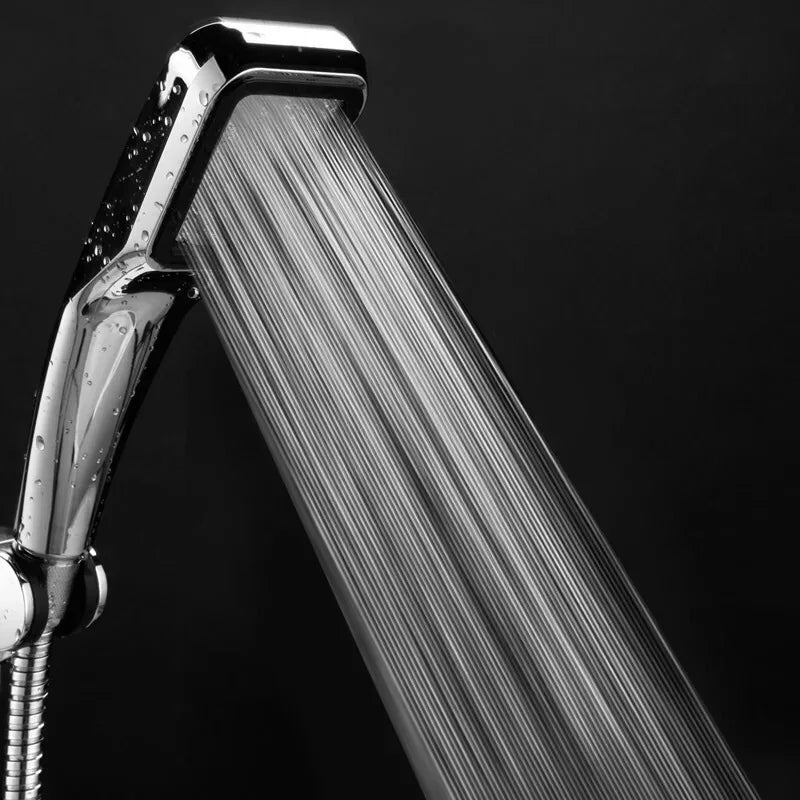 300 Holes Shower Head High Pressure Rainfall Water Saving Flow With Chrome ABS Sprayer Nozzle Square Shower Bathroom Accessories Oasis Select