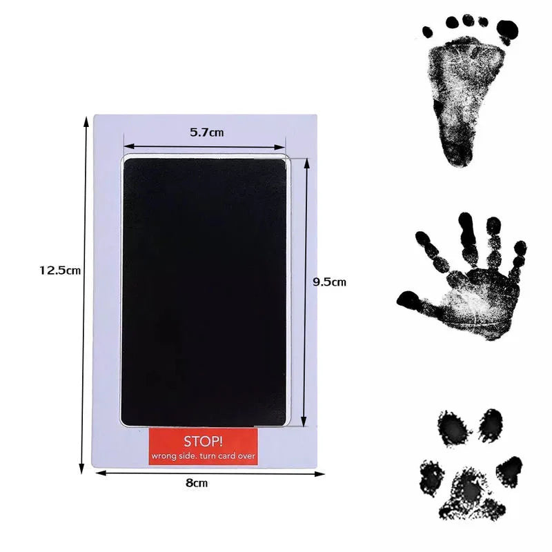 Baby Footprints Handprint Ink Pads No Touch Skin Inkless Ink Pad Kits for 0-6 Months Newborn Pet Cat Dog Paw Print Souvenir Gift Oasis Select