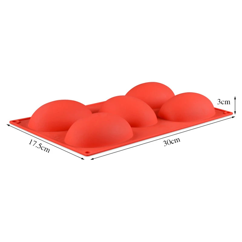 Hemispheres Shape Silicone Cake Mold for Baking Pastry Tools Bakeware Form for Mousse Cakes Bakery Silicone Molds Oasis Select