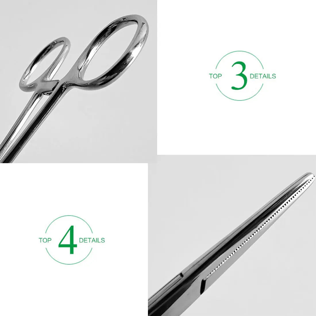 16/18/20CM Bent-nose/Straight Curved Stainless Steel Locking Elbow Scissors Pliers Hemostatic Forceps Clamp Pliers Oasis Select