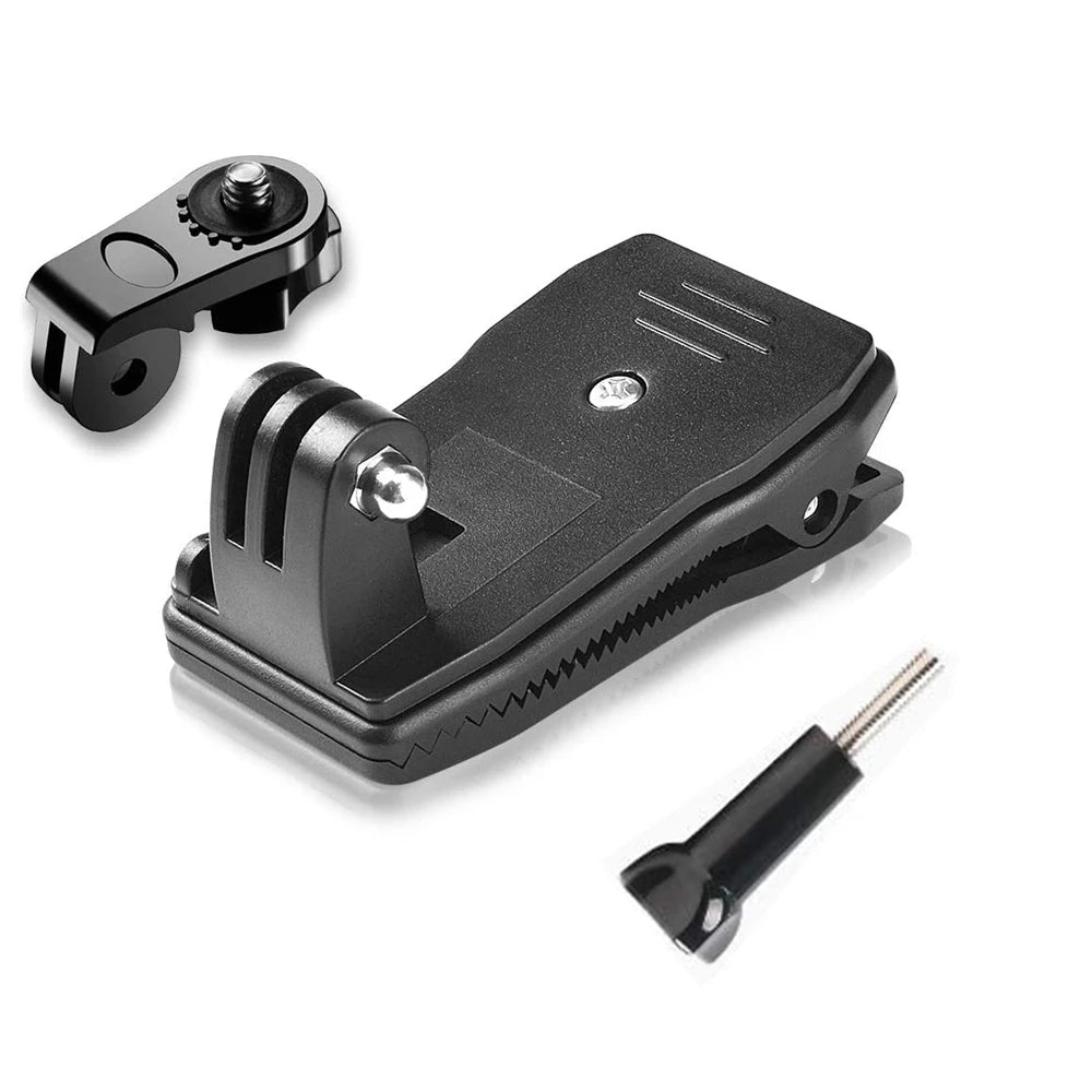 360° Backpack Strap Clip Mount for GoPro & Action Cameras