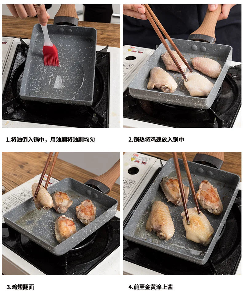 CHANSUNRUN Non-Stick Omelet Pan – Egg & Pancake Skillet Non-Stick Skillet Oasis Select