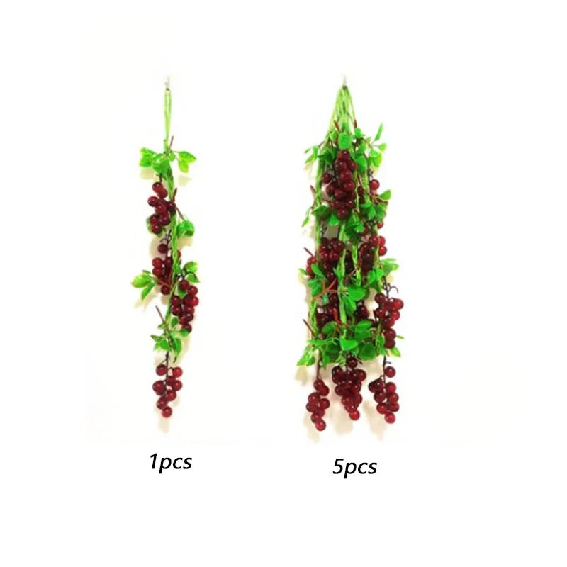 Artificial Simulation Food Vegetables Fake Chili Pepper Fruits Grapes Photography Props For Home Decoration Christmas Wall Decor Oasis Select Grape