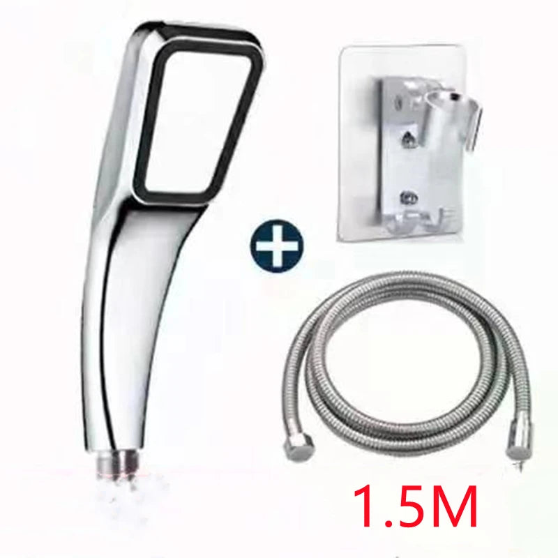 300 Holes Shower Head High Pressure Rainfall Water Saving Flow With Chrome ABS Sprayer Nozzle Square Shower Bathroom Accessories Oasis Select