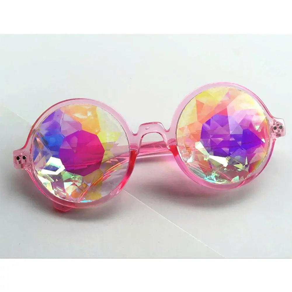 Kaleidoscope Rave Party Glasses – Crystal Prism Diffraction Lens