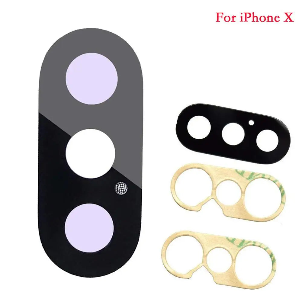 iPhone X XS XS Max XR Rear Camera Lens Glass + 3M Adhesive