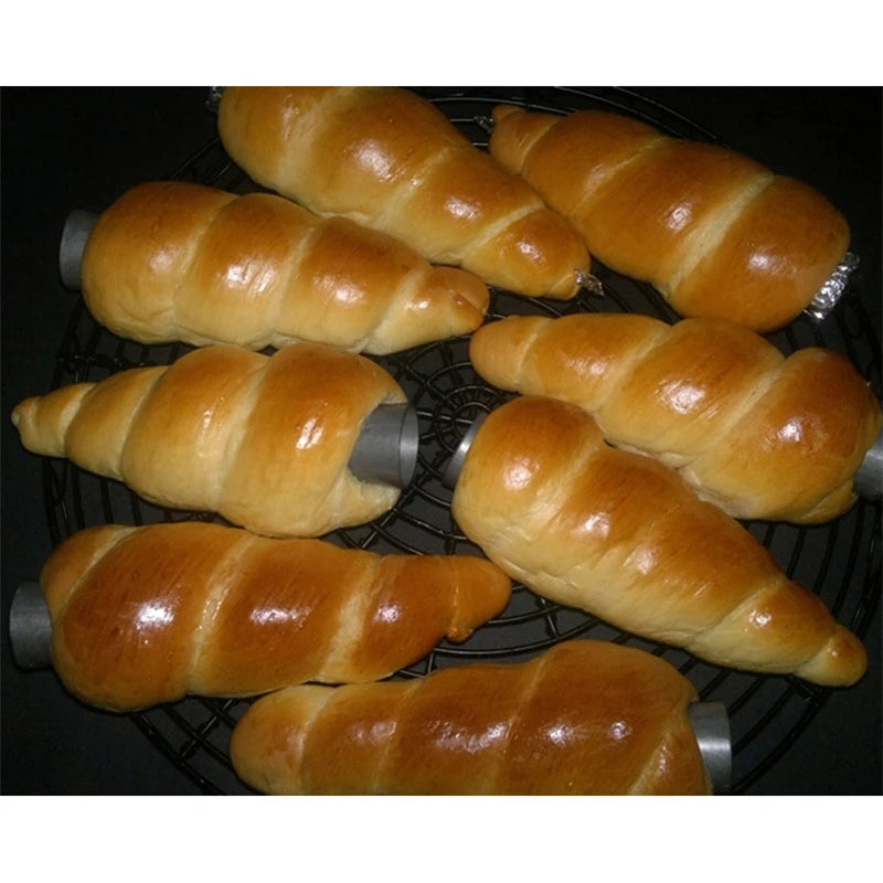 5-Pack Stainless Steel Cream Horn Pastry Cone Molds | Croissant Pastry Cone Molds Oasis Select