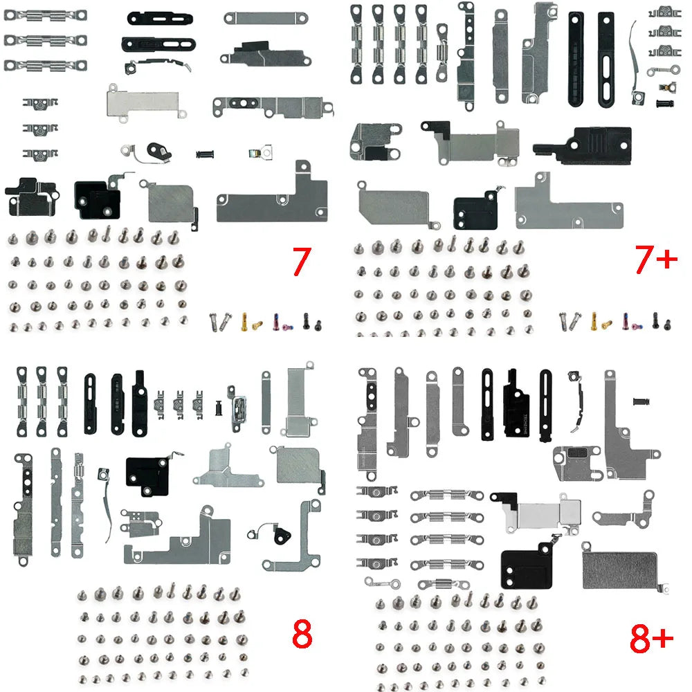 iPhone 7 8 Internal Metal Bracket Kit + Full Screw Set | Repair