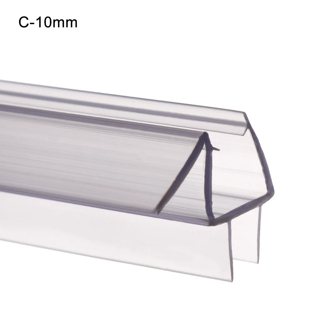 Transparent Seal Strip Bath Shower Screen Door 4 to 12mm Seal Gap Window Door Weatherstrip Sealing Strips Household Accessories Oasis Select C-10mm
