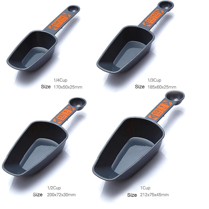 4PCS Multifunction Measuring Spoons and Measuring Cups Scoop with Scale for Coffee Making Kitchen Baking Measuring Kitchen Tool Oasis Select