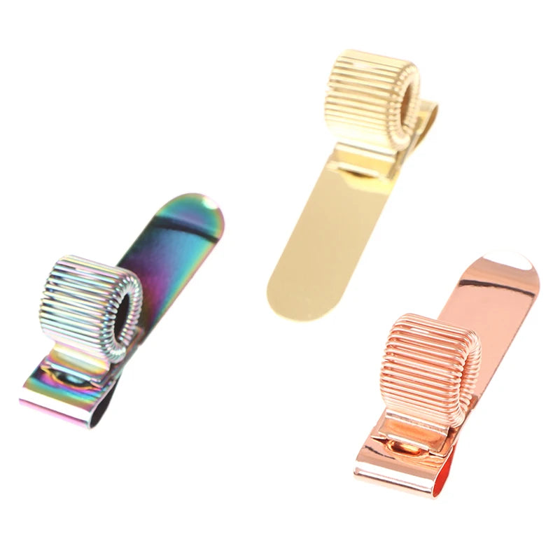 Metal Spring Pen Holder Pocket Clip – 1/2/3 Holes