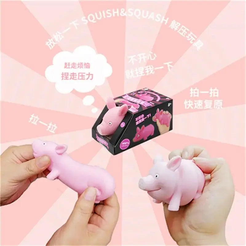 Popular online decompression dog patting dog Pug toy men and women pink pig creative decompression vent slow rebound Oasis Select
