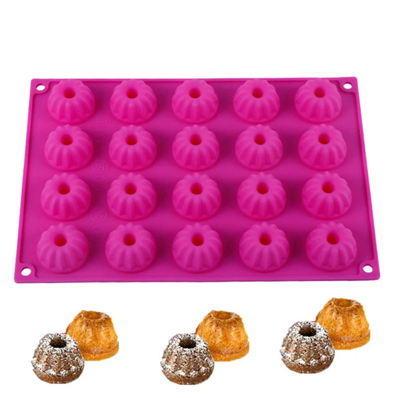 20-Cavity Silicone Chocolate Fondant Cake Mold – DIY Baking Tool Silicone Baking Mold Oasis Select Default Title