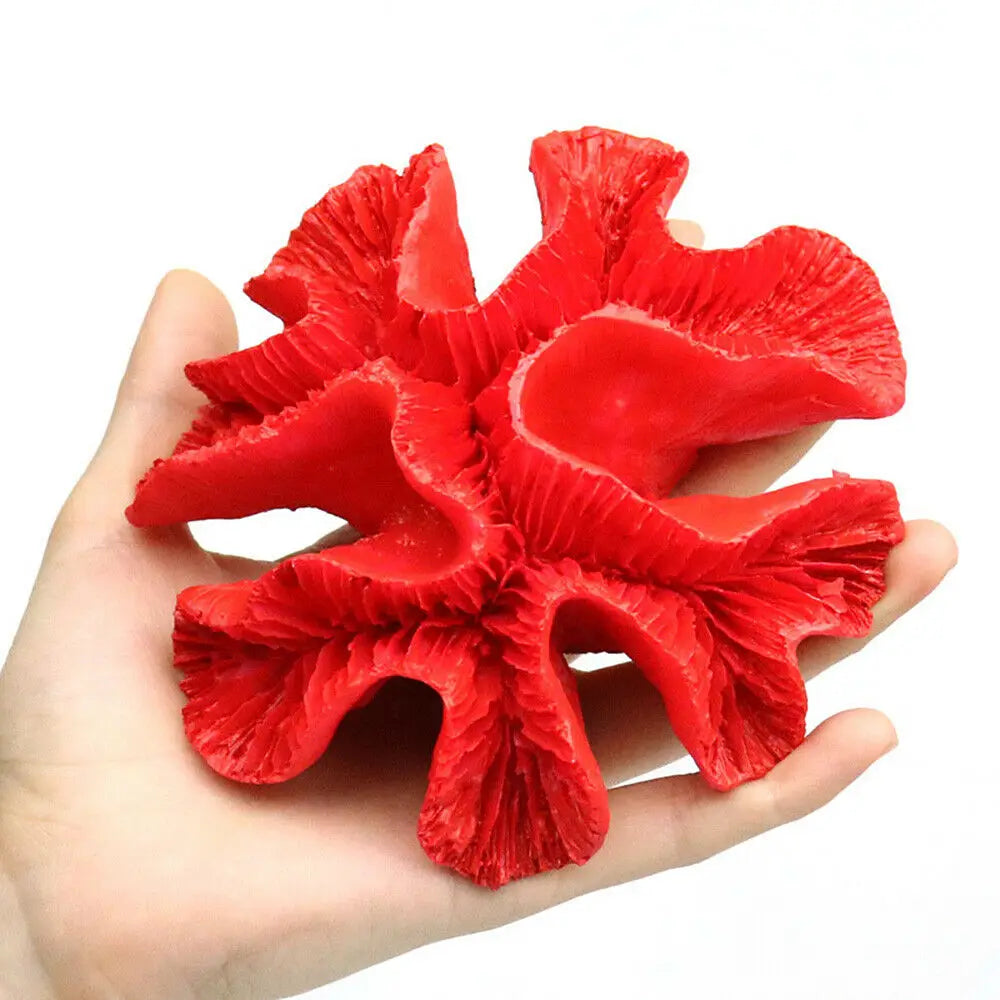 Artificial Coral Fish Tank Decoration Emulates Starfish Resin Reef Landscape Aquarium Decoration Craft Tabletop Decoration Oasis Select