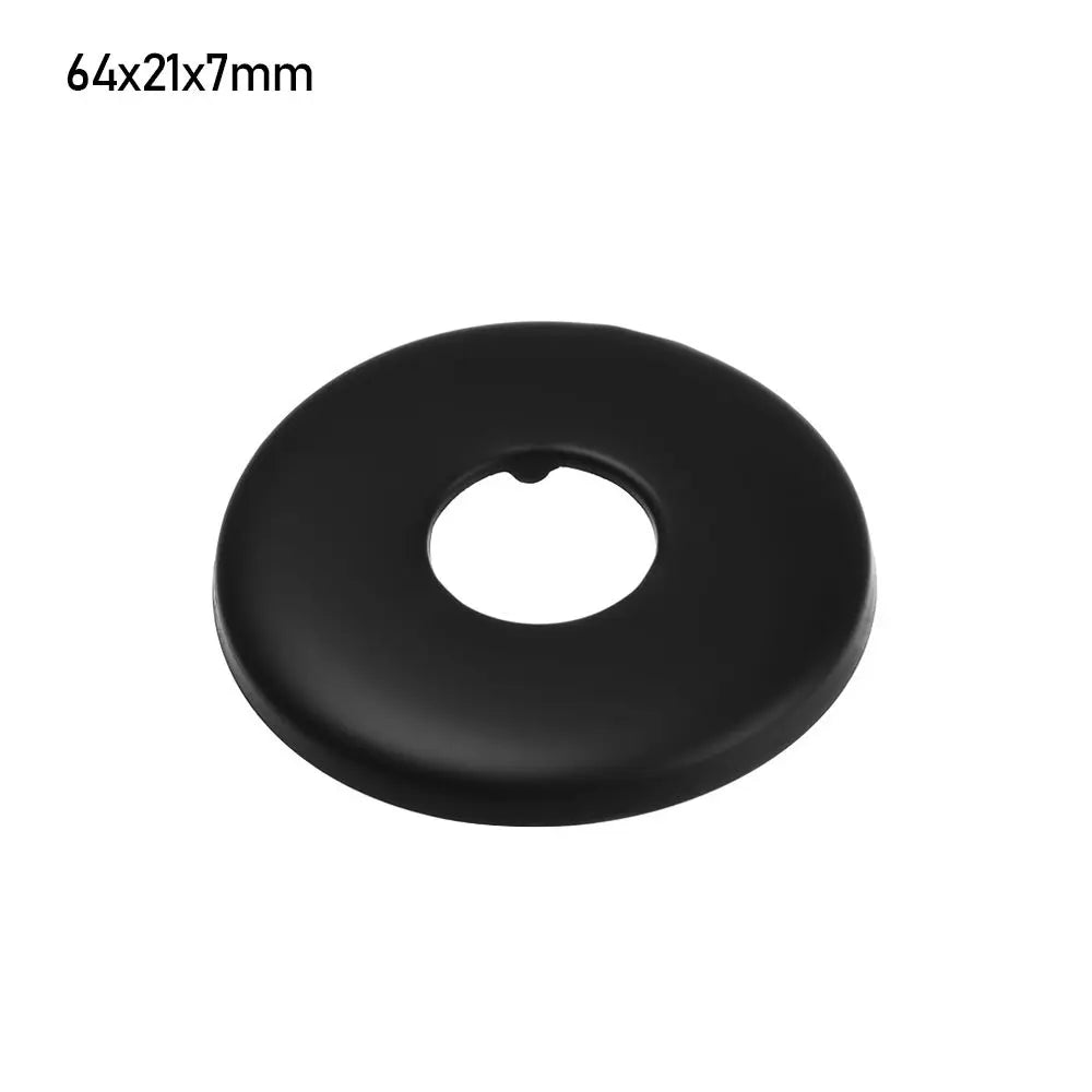 Black Stainless Steel Water Pipe Wall Covers Shower Chrome Finish Faucet Decorative Cover Kitchen Bathroom Accessories Oasis Select 64x21x7mm