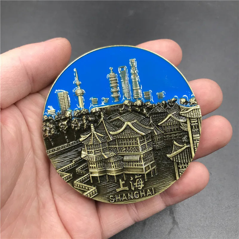 Metal National Fridge Magnet Tourism Souvenirs Paris London Brazil Berlin Bottle Opener High-end Refrigerator Sticker Home Decor Oasis Select Shanghai2