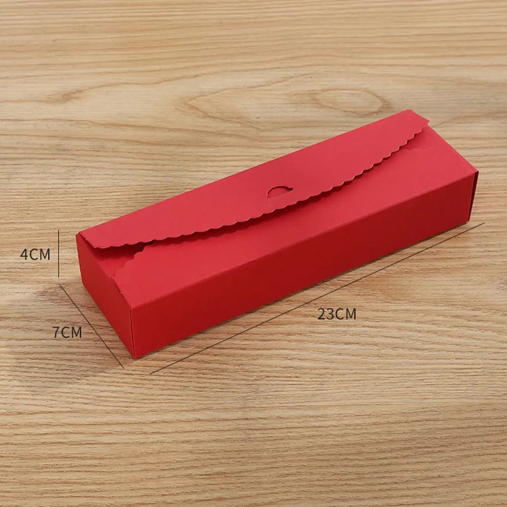 Kraft Paper Gift Boxes Lace Edge – 10 Pack Bakery Packaging
