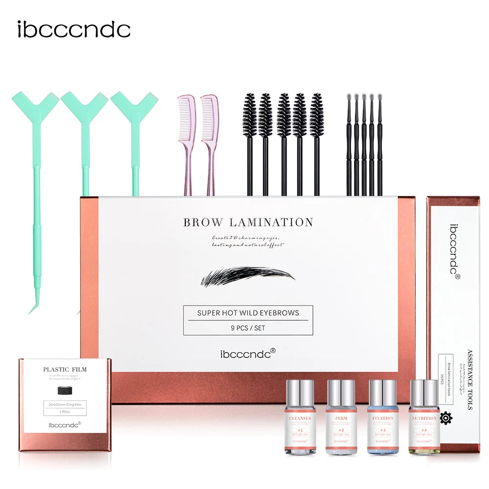 New Eyebrow Perm Kit Semi-Permanent Brow Lamination Brows Lifting Perming Setting Cream Tools Set Salon Home Use Oasis Select