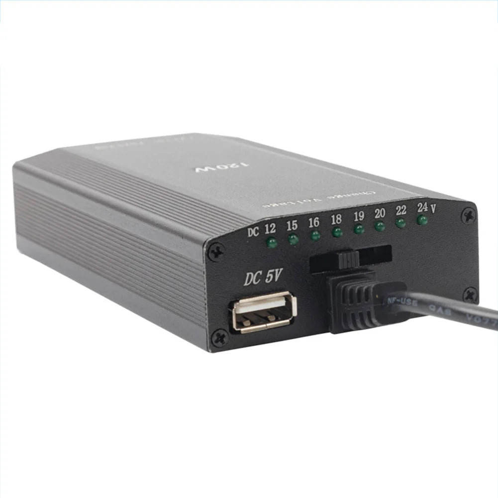 AC DC 120W 220v 110v to 12V 15V 16V 18V 19V 20V 22V 24V Adjustable Adapter Power Supply Car Charger Universal Usb Notebook Oasis Select