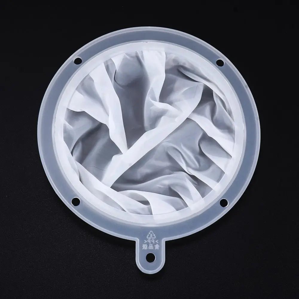 13/15CM Stainless Steel Funnel 100-450 Mesh Nylon Filter Fruit Milk Traditional Chinese Medicine Oil White Wine Boiled Water Oasis Select