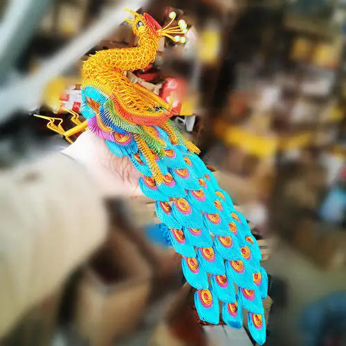 Pure handicraft peacock Phoenix living room decoration wine cabinet decoration home decoration decoration Oasis Select 3