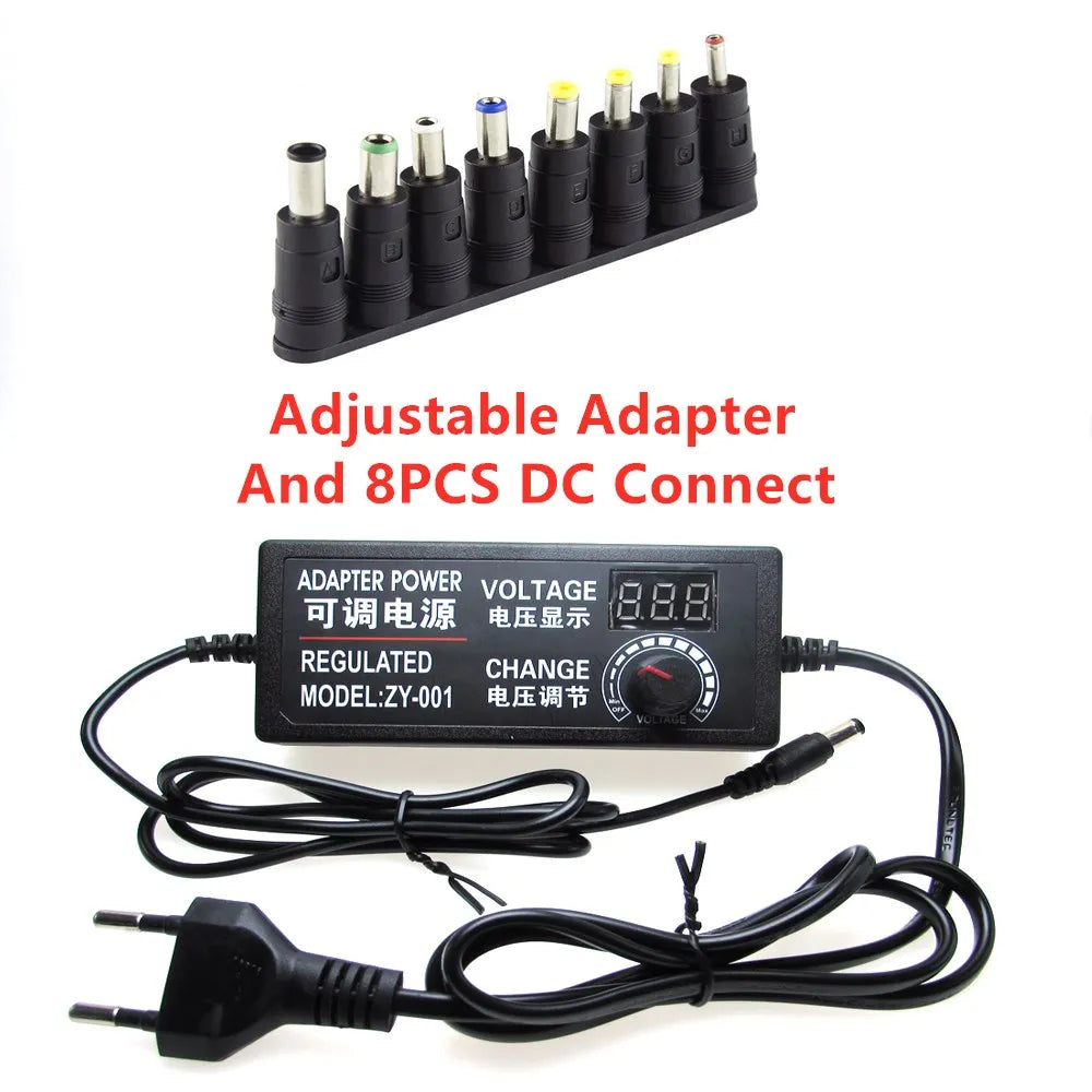 Universal Charger Power Adapter Supply 5V 12V 24V AC DC Transformers 220V To 12V 5V 24V Power Supply Adjustable 5 12 24 V Volt Oasis Select