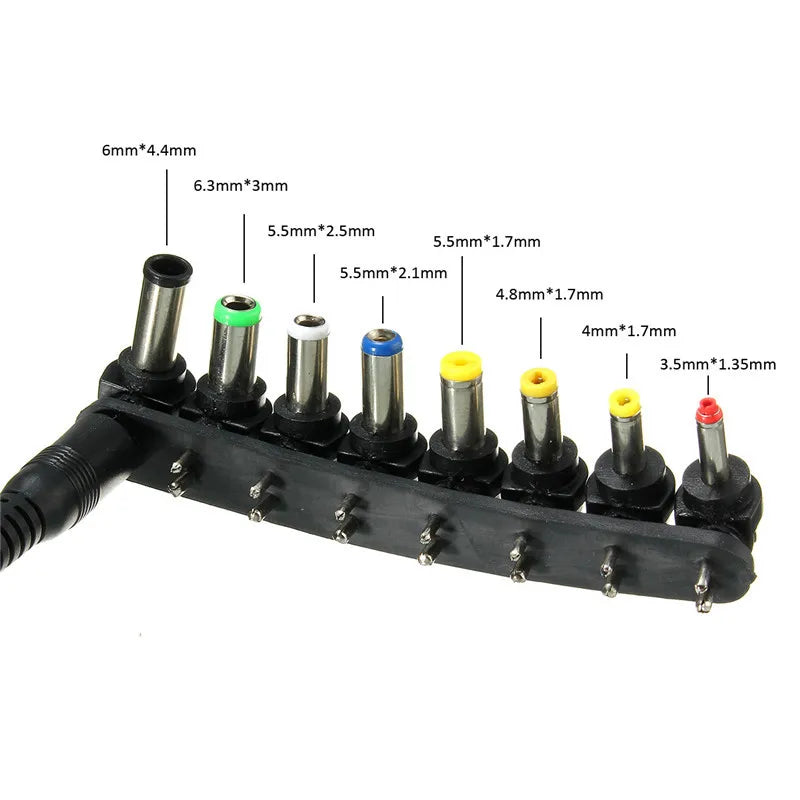 AC DC 120W 220v 110v to 12V 15V 16V 18V 19V 20V 22V 24V Adjustable Adapter Power Supply Car Charger Universal Usb Notebook Oasis Select