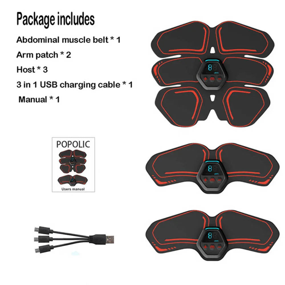 Exercise Machine Slimming Belts Weight Loss Products EMS Electrostimulator ABS Trainer Abdominal Muscle Stimulator for Men Women Oasis Select One Set