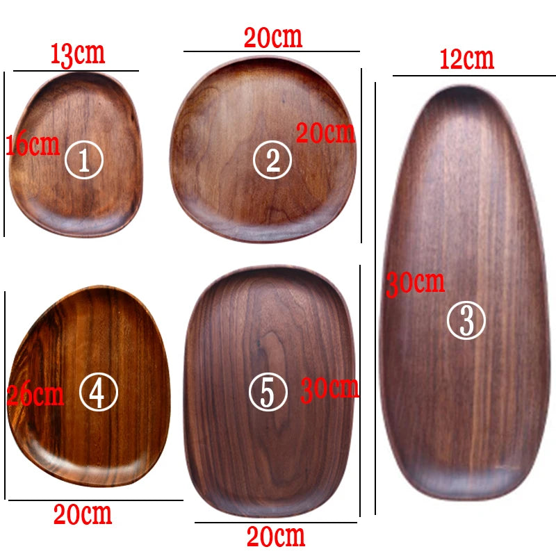 Irregular Oval Acacia Wood Serving Plate & Tea Tray Wood Serving Plate Oasis Select