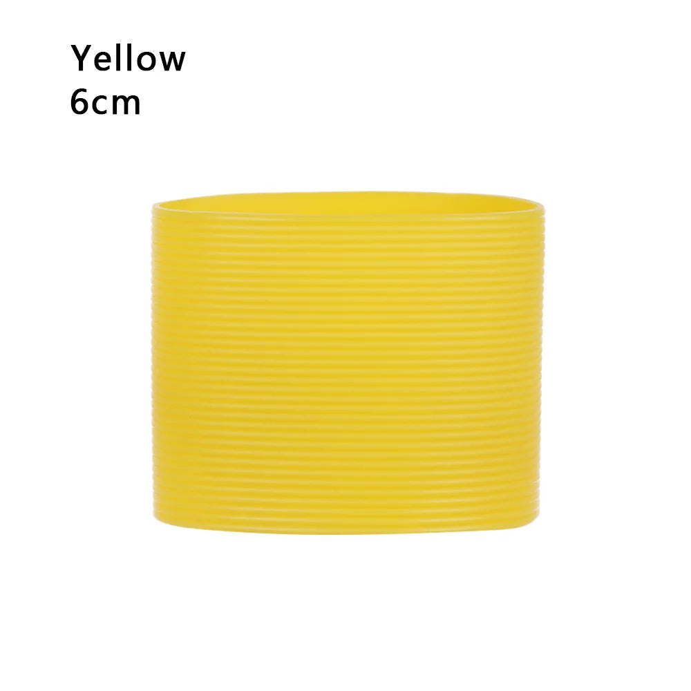 Silicone Non-slip Mug Sleeve Glass Bottle Cover Cup Sleeve Heat Insulation Bottle Sleeves For Mugs Ceramic Coffee Cups Wrap Oasis Select Yellow-6cm