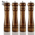 4-Piece Oak Wood Salt & Pepper Mill Grinder Set – Ceramic Core Pepper Mill Set Oasis Select 4PC 10inch