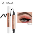 O.TWO.O Double-Ended Stamp Eyeliner – Waterproof Black Pen