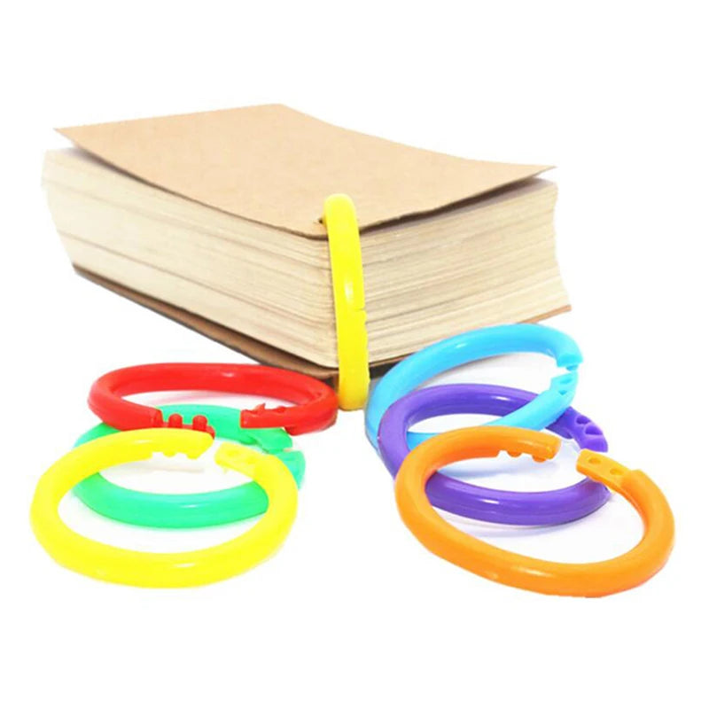 20Pcs 28mm Plastic Loose Leaf Binder Rings | DIY Notebook Albums