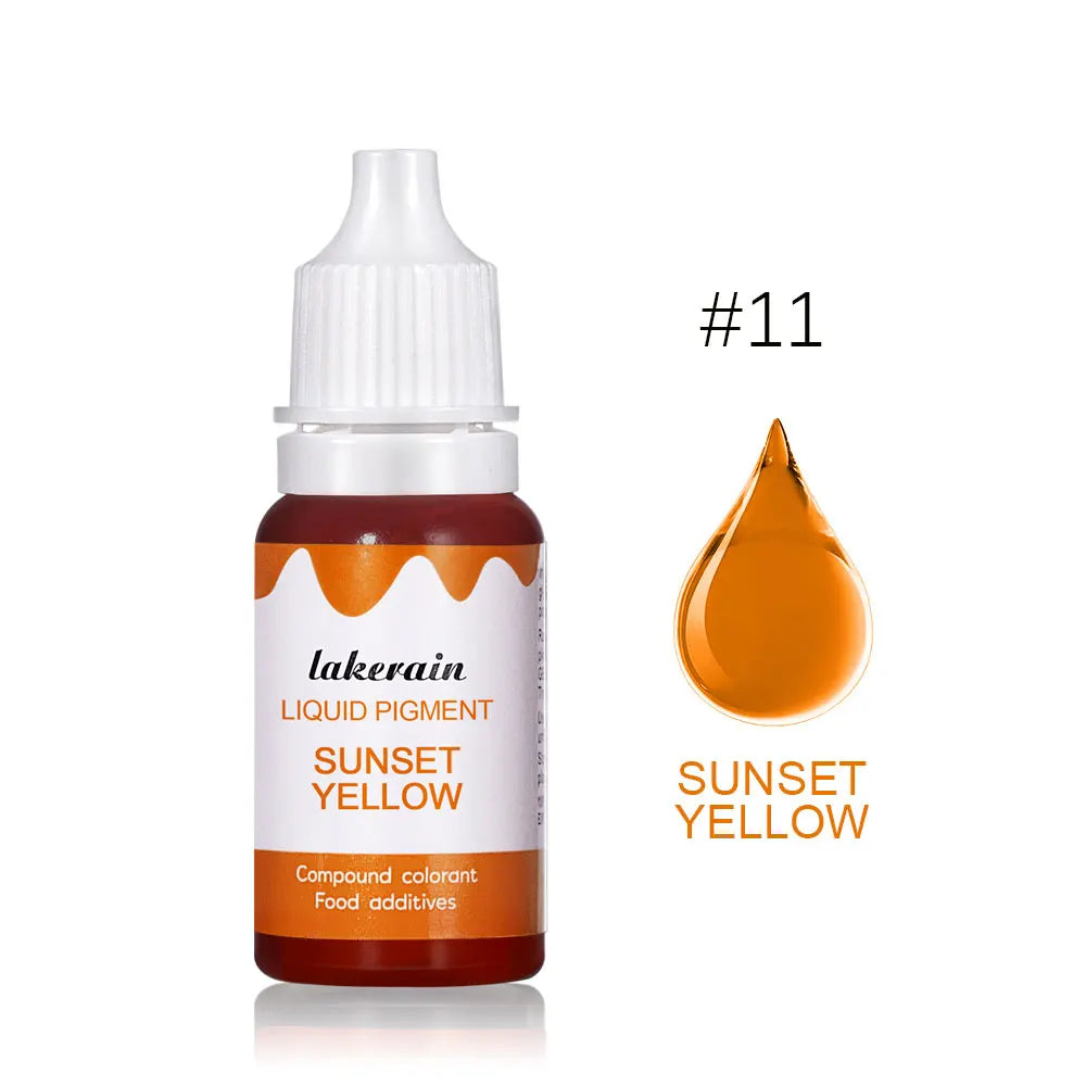 10ml Lip Gloss Liquid Pigment Flavor Essence Oil Drop for Clear Lip Gloss Base Gel Lip Glaze Odorless Moisturizing Lipgloss Base Oasis Select liquid pigment 11