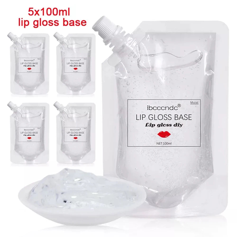 Non-stick Clear Lip Gloss Base Lipstick Lip Gloss Base Gel Moisturizing Matte Lip Glaze Material Odorless for DIY Oasis Select
