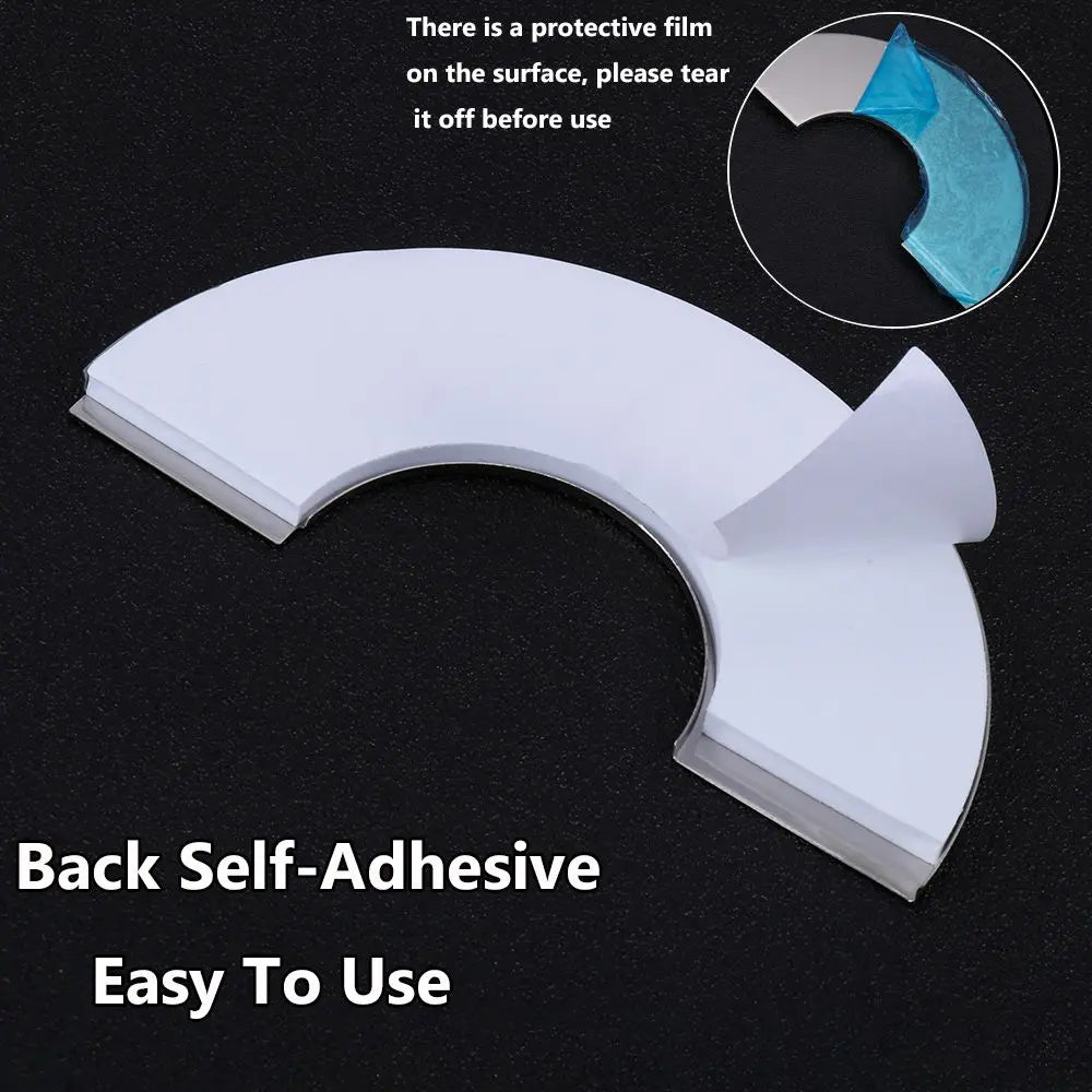 1PC Self-Adhesive Stainless Steel Faucet Decorative Cover Shower Chrome Finish Water Pipe Wall Covers Bathroom Accessories Oasis Select