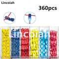 T-Tap Wire Connectors Self-Stripping Quick Splice Electrical Wire Terminals Insulated Male Disconnect Spade Lock Cable Crimp Oasis Select 360pcs(180set) Box