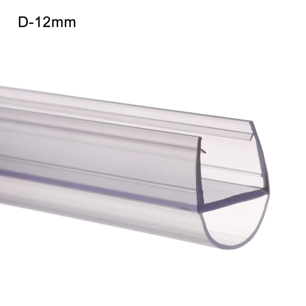 Transparent Seal Strip Bath Shower Screen Door 4 to 12mm Seal Gap Window Door Weatherstrip Sealing Strips Household Accessories Oasis Select D-12mm