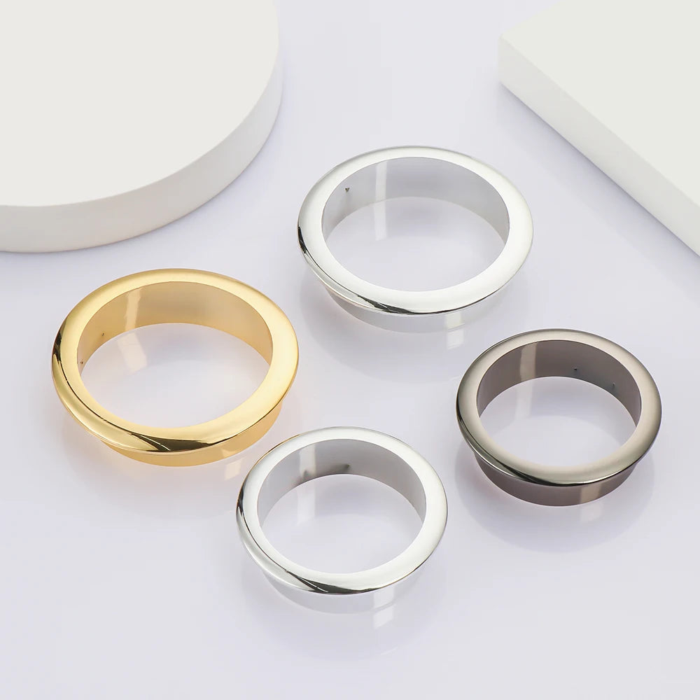 25-80MM Computer Grommet Table Cable Outlet Port Desk Wire Hole Cover Buckle Line Organizer Desk Table Cable Fastener Hardware Oasis Select