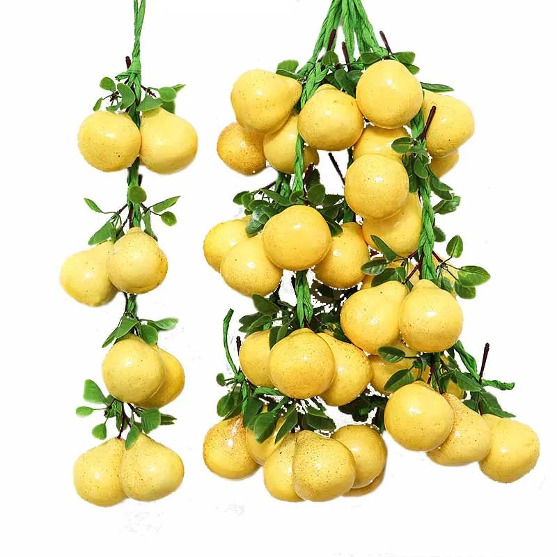 Artificial Simulation Food Vegetables Fake Chili Pepper Fruits Grapes Photography Props For Home Decoration Christmas Wall Decor Oasis Select Pear