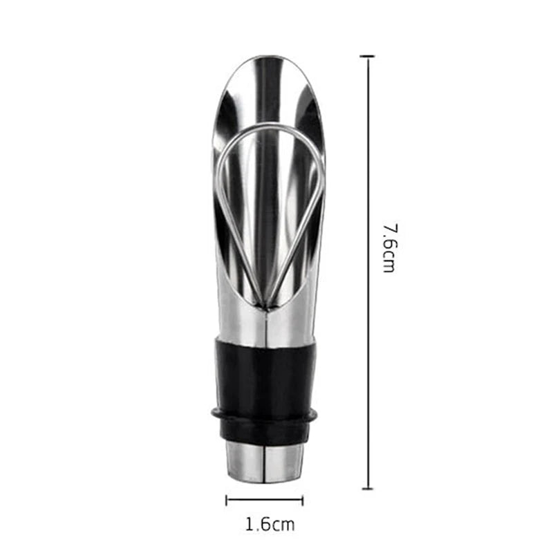 4Pcs 2 In 1 Splendid Wine Stopper Red Wine Pouring Tool Stainless Steel Wine Bottle Stoppers Funnel Pourer Wine Bottle Pourer Oasis Select