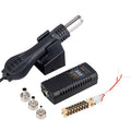 JCD 8858 Micro Hot Air Gun 750W Rework Soldering Station LCD Digital Hair Dryer For Soldering 110V Heat Gun Welding Repair Tools Oasis Select 8858 SET2 110V US PLUG United States