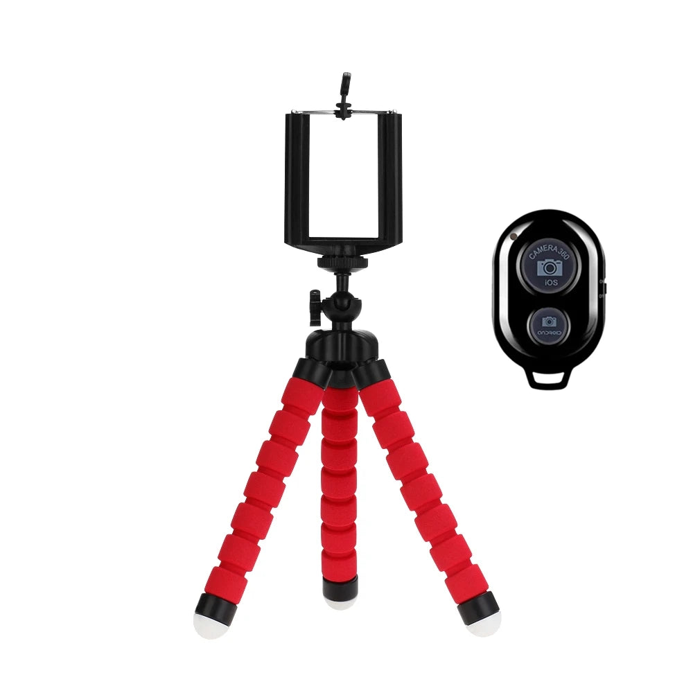 VeFly Octopus Mini Flexible Tripod & Phone Clip Holder