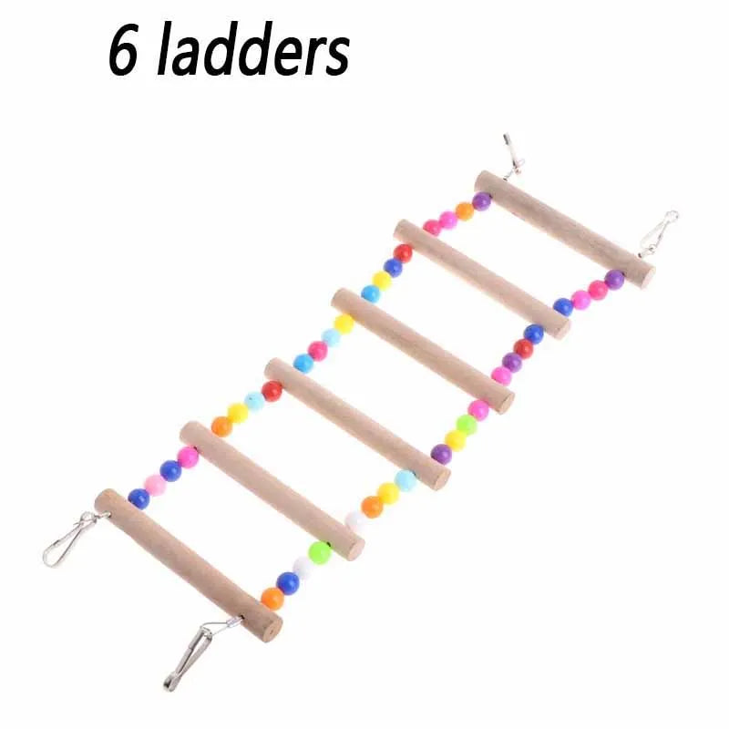 Parrots Ladders Pets Birds Climbing Toys for Parrots Game Bird Calopsita Parakeets Accessories Stairs with Balls Agapornis Toys Oasis Select 6 Ladders